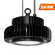 LED High Bay Lighting, 200W UFO High Bay Workshop Light for Garage Warehouse Black