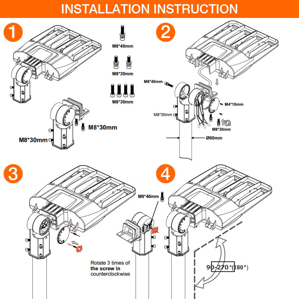 led street light fixture