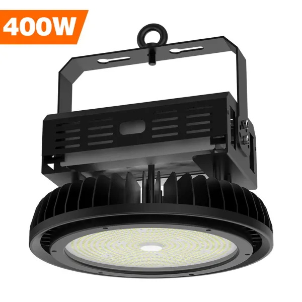 LED High Bay Light, 400W UFO High-Bay Lighting For Garage Warehouse Black