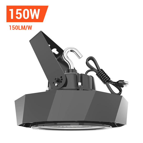 Abodong Led High Bay Lights,150 watt,150lm/w,22500 Lumens,600W Metal Halide Equal,US Plug 6.56’ Power Cord,5000K - POLYGON Series