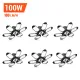 6-Pack Adiding LED Garage Lights,100 Watt,10000 Lumen 6500K Daylight 6+1 Panels Deformable LED Garage Ceiling Lights - GARAGE Series