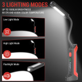 Adiding LED Work Light Red, Magnetic, Rechargeable, Gooseneck Work lights
