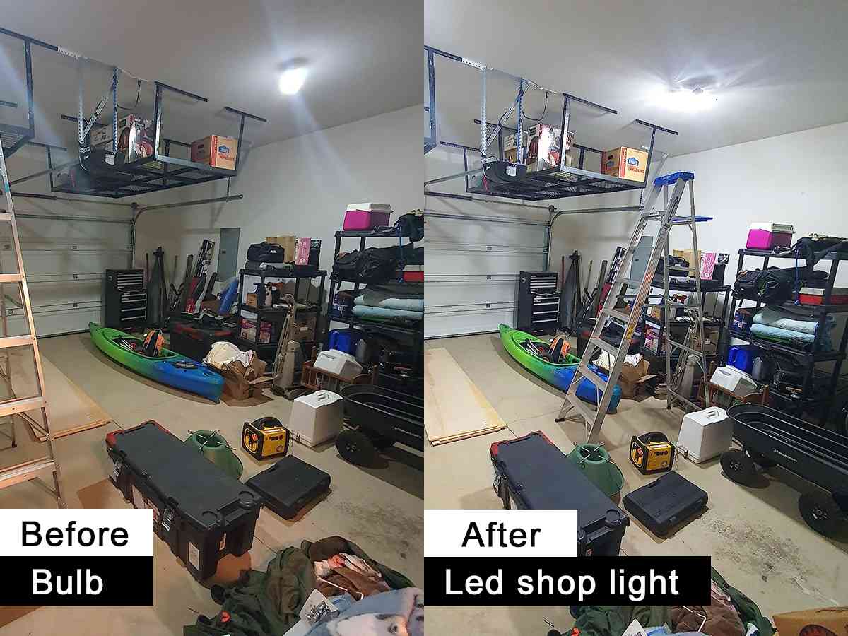 What are the advantages and disadvantages of LED garage lights compared