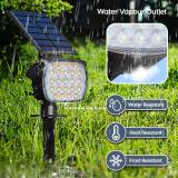 6-Pack Adiding Solar Spot Lights Outdoor, 3 Brightness Spotlight Landscape Lighting,  Auto ON/OFF Outdoor Solar Lights for Yard, Garden, Lawn, Warm Light