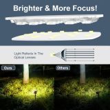 4-Pack Adiding Solar Spot Lights Outdoor, 3 Brightness Spotlight Landscape Lighting,  Auto ON/OFF Outdoor Solar Lights for Yard, Garden, Lawn, Warm Light