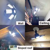 8-Pack Adiding Rotatable LED Garage Light, 100 Watts,10000 Lumens, 6500K Daylight, Deformable 6+1 Panels, LED Shop Lights