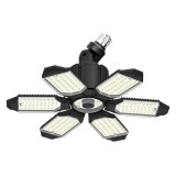 8-Pack Adiding Rotatable LED Garage Light, 100 Watts,10000 Lumens, 6500K Daylight, Deformable 6+1 Panels, LED Shop Lights