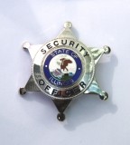 US Illinois Security and Secret Service Officer Badge Solid Copper Replica Movie Props