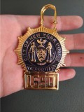 NYPD New York Police Detective Badge Solid Copper Replica Movie Props 1690