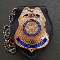 U.S. DSS Special Agent Badge Solid Copper Replica Movie Props