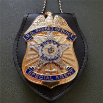USSS US Secret Service Special Agent Badge Solid Copper Replica Movie Props