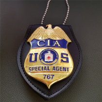 US CIA Special Agent Badge Solid Copper Replica Movie Props #767