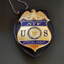 U.S. ATF Special Agent Badge Solid Copper Replica Movie Props