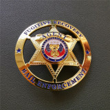 U.S. Criminal Restoration Bail Enforcement Badge Replica Movie Props