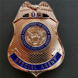 U.S. DSS Special Agent Badge Solid Copper Replica Movie Props
