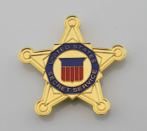 USSS US Secret Service Pentagram Badge Solid Copper Replica Movie Props