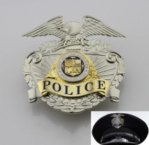 U.S.  LAPD Los Angeles Police Cap Badge Hat Insignia Replica Movie Props