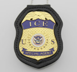 U.S. ICE Special Agent Badge Solid Copper Replica Movie Props