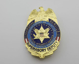 U.S. Marshal Service Supervisory Deputy Eagle Badge Replica Movie Props