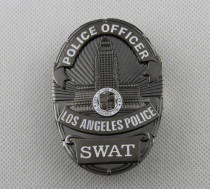 U.S. Los Angeles LAPD badge, three-layer three-dimensional combination, Detective Police Badge Replica Movie Props