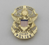 US Park badge US PARK badge CAPTAIN CHIEF badge MOVIE PROP BADGES