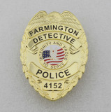 U.S. FARMINGTON badge Detective Police Badge Replica Movie Props