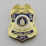 U.S. CIA SAD Special Agent Badge Solid Copper Replica Movie Props #101