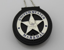 U.S. Federal Court Law Enforcement MARSHAL Badge Solid Copper Replica Movie Props