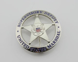 U.S. Federal Court Law Enforcement Marshal Supervisory Deputy Badge Replica Movie Props