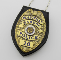 U.S. Los Angeles Harbor Detective Police Badge Replica Movie Props
