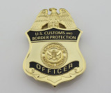 U.S.CBP Supervisor Customs and Border Protection Badge Solid Copper Replica Movie Props