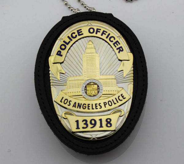 LAPD Los Angeles Lieutenant Police Badge Replica Movie Props No.13918
