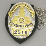 LAPD Los Angeles Police Officer Badge Replica Movie Props With Number 2516