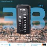 PRUNUS J-982 Mini Portable FM/AM Pocket Radio with Headphones