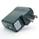 PRUNUS 5V1A USB DC Adapter with Indicator Light, Perfect for Radio, Speaker with Rechargeable Lithium Battery (5V/1A, Black)