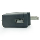PRUNUS 5V1A USB DC Adapter with Indicator Light, Perfect for Radio, Speaker with Rechargeable Lithium Battery (5V/1A, Black)