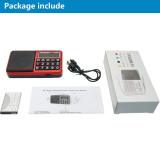 PRUNUS L-238 Portable Radio SW/FM/AM(MW)/MP3/USB/SD/TF Rechargeable with Neodymium Speaker. Large Button and Large Display. Stores Stations Automatically(Gold). (NO Manual Memory/Delete Stations Function)