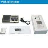 PRUNUS L-238 Portable Radio SW/FM/AM(MW)/MP3/USB/SD/TF Rechargeable with Neodymium Speaker. Large Button and Large Display. Stores Stations Automatically(Gold). (NO Manual Memory/Delete Stations Function)