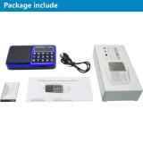 PRUNUS L-238 Portable Radio SW/FM/AM(MW)/MP3/USB/SD/TF Rechargeable with Neodymium Speaker. Large Button and Large Display. Stores Stations Automatically(Gold). (NO Manual Memory/Delete Stations Function)