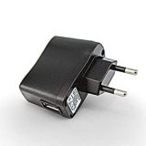 PRUNUS 5V1A USB DC Adapter with Indicator Light, Perfect for Radio, Speaker with Rechargeable Lithium Battery (5V/1A, Black)