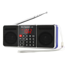 PRUNUS J-288 Portable Radio AM FM Radio with Bluetooth Speaker, Sleep Timer, Power-Saving Display, Ultra-Long Antenna, AUX Input & USB Disk & TF Card MP3 Player, NO Manual Preset