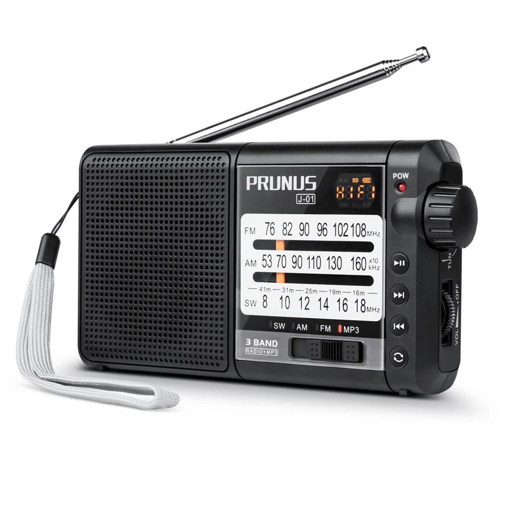 Retro Portable Radio AM FM Shortwave Radio Transistor Battery Operated  Vintage Radio with Bluetooth Speaker, PRUNUS J15 Portable Radio AM FM  Shortwave