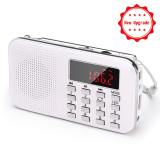 PRUNUS J-908 AM/FM/USB/TF MP3 Digital Radio Portable with Emergency flashlight. Small Pocket Radio with Rechargeable and Replaceable battery. Mini Fm Radio Support Stores stations automatically.