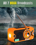US  J-905 Emergency Radio Bluetooth Speaker, Portable Radio Transistor AM FM, Hand Crank/Solar/USB Charging, Flashlight, 3600mA Phone Charger,SOS Alarm, MP3,7 NOAA Weather Radio.   {Only sent to the US}
