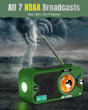US  J-905 Emergency Radio Bluetooth Speaker, Portable Radio Transistor AM FM, Hand Crank/Solar/USB Charging, Flashlight, 3600mA Phone Charger,SOS Alarm, MP3,7 NOAA Weather Radio.   {Only sent to the US}