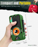 EU&UK  PRUNUS J-905 Radio Solar y Recargable, Radio Emergencia con Manivela, Am FM SW Radio Portatil Pequeña con Altavoz USB/Bluetooth de 5W, Banco de Energía de 3600 mAh, Lámpara Lectura&Linterna, SOS.{Ships to the UK and Europe only}