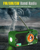 EU&UK  PRUNUS J-905 Radio Solar y Recargable, Radio Emergencia con Manivela, Am FM SW Radio Portatil Pequeña con Altavoz USB/Bluetooth de 5W, Banco de Energía de 3600 mAh, Lámpara Lectura&Linterna, SOS.{Ships to the UK and Europe only}