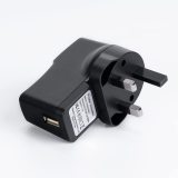 PRUNUS 5V1A USB DC Adapter with Indicator Light, Perfect for Radio, Speaker with Rechargeable Lithium Battery (5V/1A, Black)