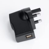 PRUNUS 5V1A USB DC Adapter with Indicator Light, Perfect for Radio, Speaker with Rechargeable Lithium Battery (5V/1A, Black)