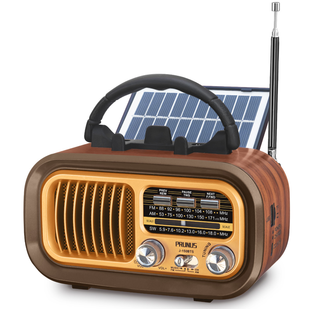 Classic Old Style FM AM Radio Retro Wood Radio with Bluetooth Play